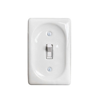 Interruptor de Pared de Palanca Doble de Cerámica Estilo Vintage para Puerta/Hall, Hecho a Medida para Uso Doméstico, Origen Fuzhou