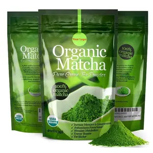 Marque privée 100% poudre de matcha biologique en gros échantillon gratuit poudre de matcha de cérémonie de thé vert pur naturel