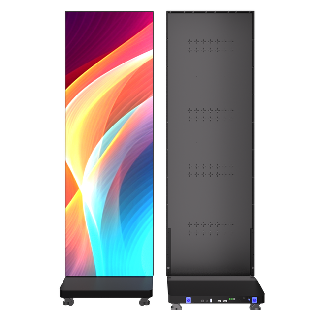 New P2.5 Exhibition Foldable LED Poster Display Screen High Quality IP65 Waterproof 800 CD Brightness Indoor/Outdoor Use