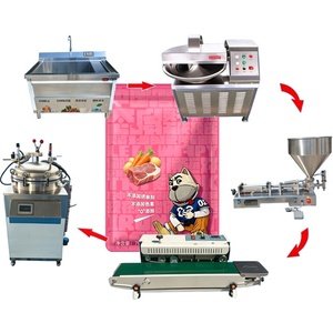 Ligne de production de nourriture humide pour animaux de compagnie à haute efficacité, pour friandises en sachet, aliments en pochette pour chiens et pâtes pour chats - Product Image 1