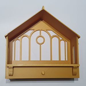 ที่ให้อาหารนกแบบติดกระจก ดีไซน์สไตล์ยุโรป ปรับแต่งสีและขนาดได้ ผลิตจากพลาสติกทนทาน สำหรับนกป่าใกล้บ้าน - Product Image 4