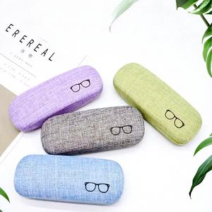 Estuche Rígido para <span class=keywords><strong>Gafas</strong></span>, Anti-Presión, de Lino Multicolor, con Logotipo Impreso, para Guardar <span class=keywords><strong>Gafas</strong></span> y Lentes de Sol - Product Image 6