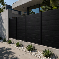 Panneaux de clôture composites WPC Ipe co-extrudés, écran d'intimité sans entretien pour villa en Australie