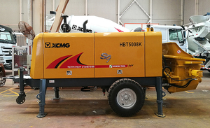 XCMG-bomba de hormigón montada en remolque HBT5008k, <span class=keywords><strong>82</strong></span> kw, mezclador de hormigón móvil pequeño con precio de bomba - Product Image 2