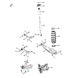 แขนควบคุมล่างสำหรับ Chrysler 200 ปี 2015-2017 68175511AD 68175510AD ระบบกันสะเทือนแบบ MacPherson Strut - Product Image 4