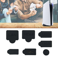 Kit de protection anti-poussière en plastique 4 couleurs pour PS5 Console Interface Cover Suite pour Playstation 5 Accessoires