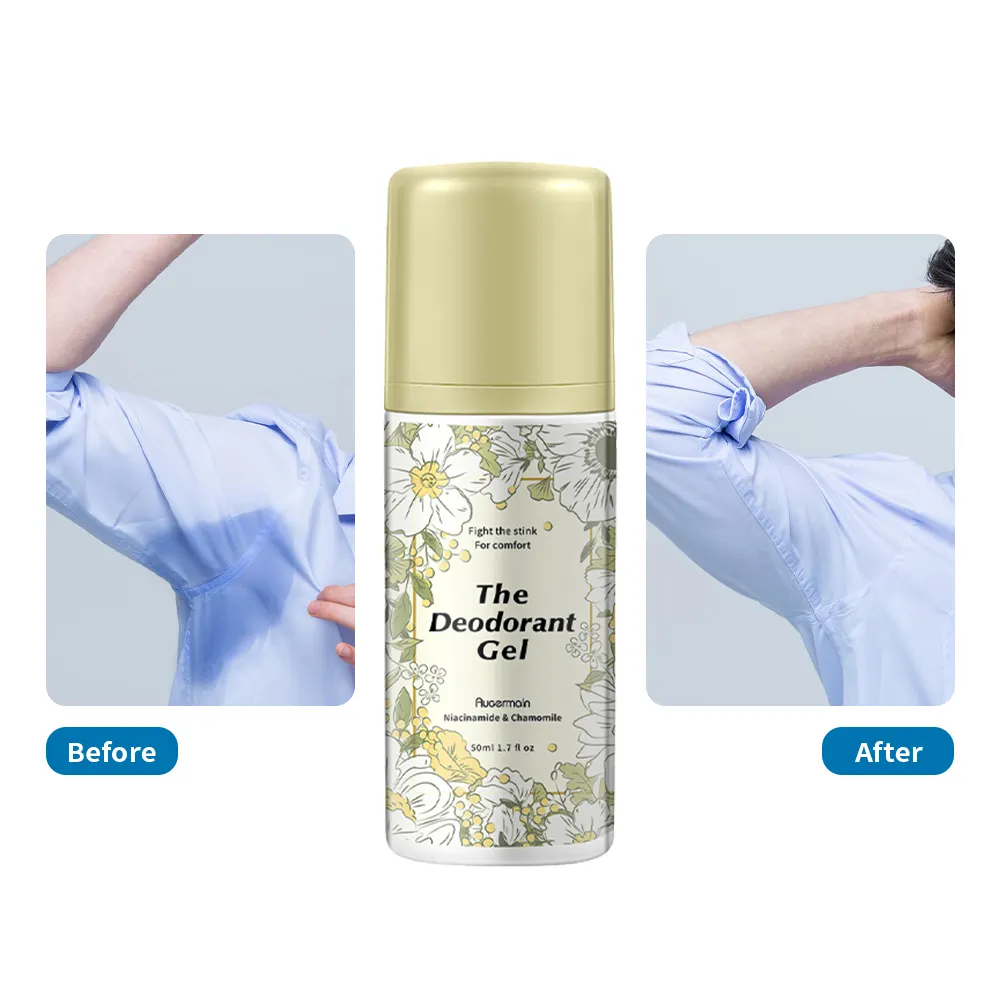 Natural orgánico mujeres seco Roll-on cuerpo fragancias desodorante Gel Control de olores antitranspirante al por mayor