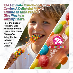 En gros, Bonbons gélifiés en <span class=keywords><strong>corde</strong></span> longue arc-en-ciel, personnalisés, avec mini-granulés croustillants, aux fruits, sucrés et acidulés, mous et moelleux - Product Image 2