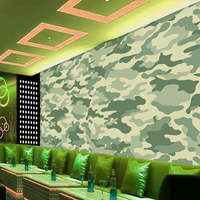 Papier peint mural camouflage militaire classique, imprimé camouflage vintage pour restaurant, loft, bar, espace de jeu, décoration murale de fond