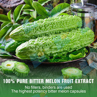 SUNI OEM/ODM Marque Privée Pure NON OGM Capsules de Melon Amer Naturel Pur Végétalien pour Hommes et Femmes Vente en Gros en Vrac Complément Alimentaire