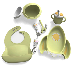 Juego <span class=keywords><strong>de</strong></span> Alimentación <span class=keywords><strong>de</strong></span> <span class=keywords><strong>Silicona</strong></span> para Bebés, Libre <span class=keywords><strong>de</strong></span> BPA, Vajilla Infantil, Personalizable, Venta al Por Mayor <span class=keywords><strong>de</strong></span> Fábrica - Product Image 2