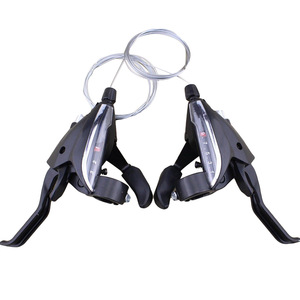 PUSAI - Palanca <span class=keywords><strong>de</strong></span> Cambios Integrada para Bicicleta <span class=keywords><strong>de</strong></span> Montaña MTB, Combinación <span class=keywords><strong>de</strong></span> Palanca <span class=keywords><strong>de</strong></span> Freno y Cambio, 3/7/8/21/24 Velocidades, Universal para Ciudad y Carretera - Product Image 3