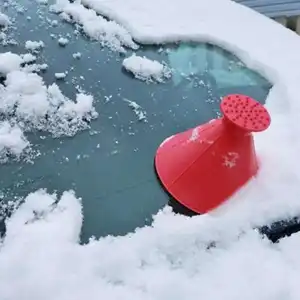 ABS Magic Window Parabrisas Coche Rascador de hielo Embudo en forma Removedor de nieve Desicer Cono Herramienta de deshielo de coche para raspar