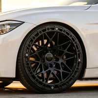 Jantes Bku forgées 5x112 5x120 Beadlock pour BMW M3 F30 M4 F82 17 18 pouces, jantes en alliage d'aluminium noir personnalisées pour course de dragster