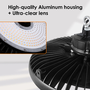 Lámpara Industrial Highbay de 200W, 180lm/w, Aluminio, IP66, Zigbee, Zhaga, Sensor de Microondas, Forma UFO, Garantía de 5 Años - Product Image 5