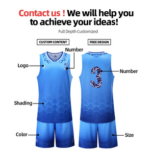 Men Basketball jerseys sweat-absorbent quick dry good material design sublimation printed wholesale 2019 - Product Image 6