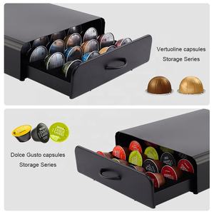 Estante de Almacenamiento de Metal de 2 Niveles para Cápsulas de Café, Capacidad para 20 Unidades, Múltiples Sabores, Compatible con Vertuo, Dolce Gusto, <span class=keywords><strong>Nespresso</strong></span> - Product Image 2
