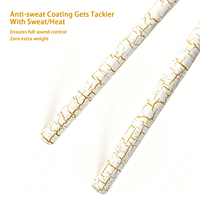 Toptan MUSO MA-9 Kaymaz Yüksek Kaliteli Özel Beyaz Meşe 5A/7A Ahşap Davul Bagetleri 40.6*1.4cm 110g