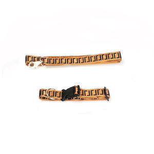 Set Tali Kekang Anjing Mewah dengan Hiasan Bulu, Bahan Nilon, untuk French Bulldog, Schnauzer, Corgi, Chihuahua, Semua Ukuran, Aksesoris Kalung Anjing CH1001 - Product Image 4