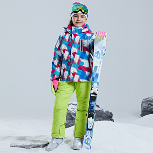 Conjunto de 2 Piezas para Niños, Chaqueta y Pantalones de Esquí, Traje de Nieve Grueso y Cálido con Capucha, Chaqueta Impermeable para Esquí, Ropa de Invierno para Niños - Product Image 5