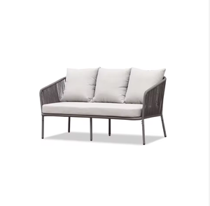 Conjunto de Sofás de Exterior de Aluminio Modernos Ourtyard Casual Spring Valley, Cojines Duraderos y Cómodos, Muebles de Exterior para 5 Personas - Product Image 4