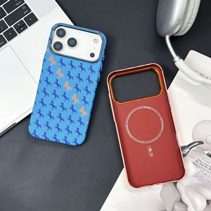<span class=keywords><strong>Coque</strong></span> magnétique anti-chute et antibactérienne en fibre de carbone Kevlar motif <span class=keywords><strong>cheval</strong></span> sautant pour iPhone 17 16 15 14 Pro Max - Product Image 4