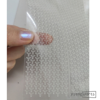 Étiquettes personnalisées pour vêtements, patchs thermocollants transparents, étiquettes antidérapantes en silicone transparent pour impression par transfert thermique sur vêtements