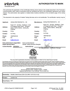 קופסאות חשמל מתכתיות של CETL קנדה, מרובעות כסופות עם פתחים, קופסת חיבור מצופה פלדה, עמידות למים בתקן IP65, קופסת שירות מרותכת מפלדה - Product Image 5