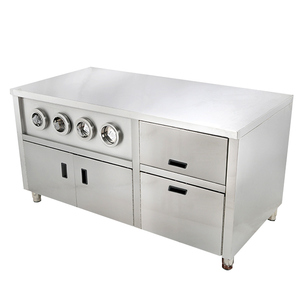 <span class=keywords><strong>Restaurante</strong></span>/equipo de cocina el escaparate de mesa de trabajo de acero inoxidable <span class=keywords><strong>centro</strong></span> de la isla de la máquina - Product Image 6