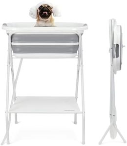 Portable 2-en-1 <span class=keywords><strong>pliable</strong></span> en plastique écologique carré <span class=keywords><strong>douche</strong></span> <span class=keywords><strong>baignoire</strong></span> élevée bain toilettage Station couvercle chiens intérieur extérieur - Product Image 6