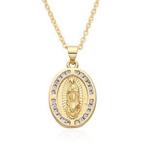 จี้พระแม่มารีสีทอง สร้อยคอจี้พระแม่มารี เครื่องประดับแฟชั่นยอดนิยม - Product Image 3