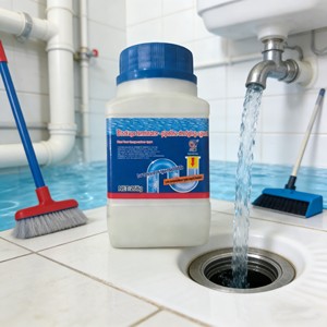 Potente e Durevole Agente Drenante in Contenitore di Plastica per Pulizia di Tubi e Scarichi, Deodorante per Rimozione Odori in Cucina e Bagno - Product Image 1