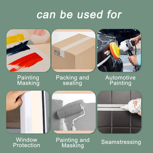 Ruban <span class=keywords><strong>de</strong></span> <span class=keywords><strong>masquage</strong></span> en papier crépon vert haute performance pour peinture automobile 3 mm 233+ - Product Image 6