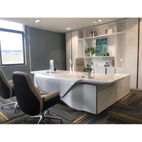Meilleure vente Nouveau design Bureau de direction L Table de direction et chaise combinées Vente en gros de mobilier de bureau
