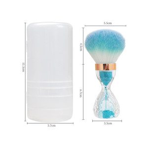 Brosse de nettoyage de poussière pour ongles à tête large, forme de bac à sable, outil de beauté doux pour le nettoyage de la poudre, pour usage en salon de manucure - Product Image 6