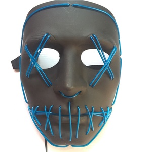 Meilleure Vente D'horreur Effrayant Incandescent Halloween Fête Néon Masque Lueur dans le Noir - Product Image 1