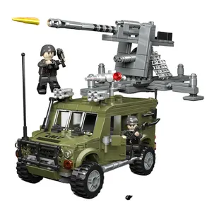 2024 Hete Verkoop Moderne Apparatuur Iveco Lmv Leger Jeep Assemblage Bouwstenen Meubelen Assemblage Model Voor Tank Speelgoed