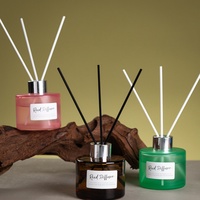 Diffuseur de parfum en rotin sans flamme Premium Ins, senteur Oud Ambre Clochette Bleue, éliminateur d'odeurs pour la maison, la garde-robe et la salle de bain
