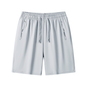 Pantalones cortos de entrenamiento de secado rápido para hombres: tela elástica con bolsillos laterales, adecuados para correr o cualquier deporte que induzca al sudor - Product Image 4