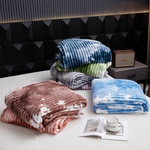 ผ้าห่มขนกระต่ายเทียมแบบ Raschel ปี 2025 ป้องกันไรฝุ่น ลายมัดย้อม กำมะหยี่วิเศษ สำหรับฤดูหนาว สไตล์ลำลอง ปรับแต่งได้ ขายส่ง 100% - Product Image 5