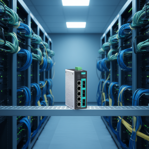 Switch Ethernet Industrial Moxa EDS-408A-3S-SC de 8 Puertos para Redes Empresariales, Montaje en Riel DIN - Product Image 3