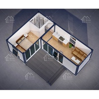 Fourniture directe d'usine 20ft Maison moderne portable Maison modulaire préfabriquée en conteneur