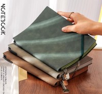 Nouveau carnet de notes A5 personnalisable en cuir souple texturé litchi, épaissi, pour usage quotidien en entreprise et au bureau