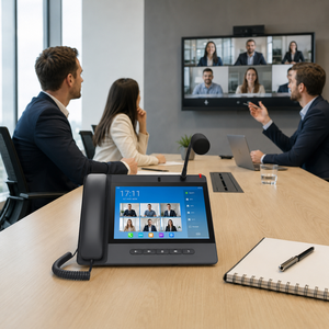 Système d'<span class=keywords><strong>interphone</strong></span> réseau IP VoIP avec écran tactile, hôte vidéo intelligent, liaison de conférence, accès à distance via PoE SIP - Product Image 6