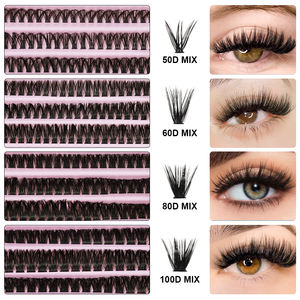 STARSCOLORS DIY Cluster Lashes Trays Pre Cut Segment Private Label Promade Fans Press on Eyelashes Books Lash Extension Kit - Product Image 6