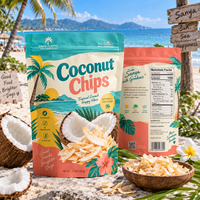 Pochette refermable en mylar anti-odeur avec logo personnalisé pour chips de noix de coco/en-cas