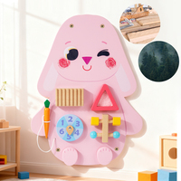 Jeux muraux amusants Lapin, Canard, Grenouille, Lion Design créatif Entraînement de la motricité fine Planche d'activités éducative pour enfants