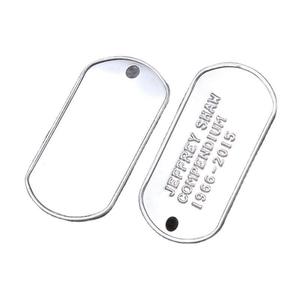 Custom Stainless Steel Blank <b>Dog</b> <b>Tags</b> Metal Stamping Label for DIY Decorative Craft Laser Engraving <b>Silver</b> - Product Image 6