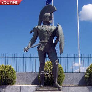 Escultura de Guerrero Romano de Bronce YOUFINE, Decoración de Jardín y Plaza al Aire Libre, Estatuas de Arte Mítico Clásico - Product Image 4
