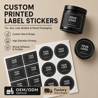 Étiquettes personnalisées semi-brillantes ovales pour pots de crème hydratante, impression flexographique, surface soyeuse anti-rayures, fournisseur d'autocollants